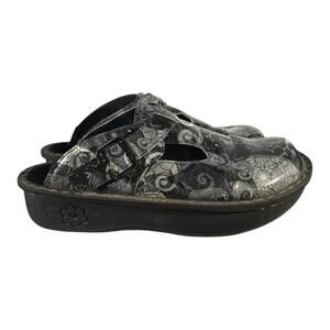 Alegria Women Classic Mule Size 38 8 Black Gray Shoe Clog